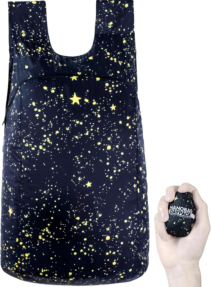 Nanobag Ultra-Lightweight Foldable Backpack for Traveling and Compact Mini Hiking Pack for Men & Women, Reusable Collapsible