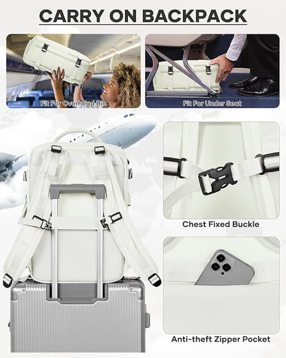 coofay Vacuum Backpack Travel with Pump Vacpack Travel Backpack with Vacuum System Compression Backpacks