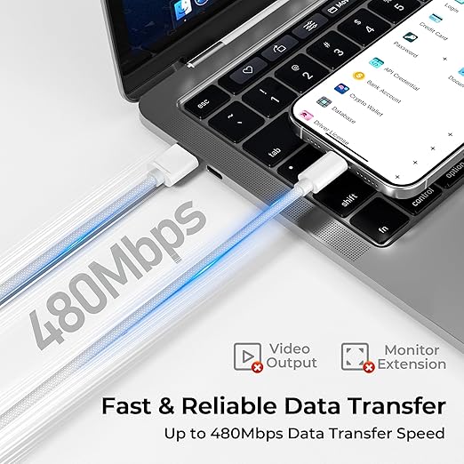 Basesailor USB Type C Charger Cable 10FT 2Pack,Nylon Charging Cord for iPhone 17 16 Pro Max,Samsung Galaxy Z Fold 5,Note 20,Tab S10 S10E 10E FE S23 S22 S21 23 Plus Ultra,A52 A54,Google Pixel 7 6 XL