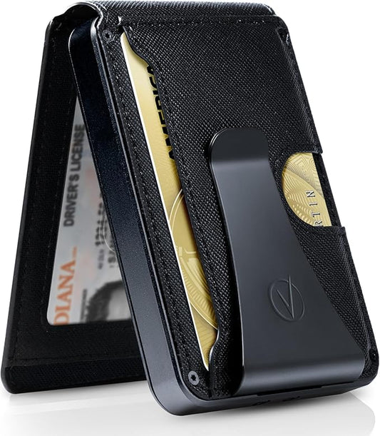 Vantamo Premium Wallet for Men with Money Clip & Card Holder, Compact & Slim Wallet with RFID, 8-12 Cards, Perfect Gifts for Men