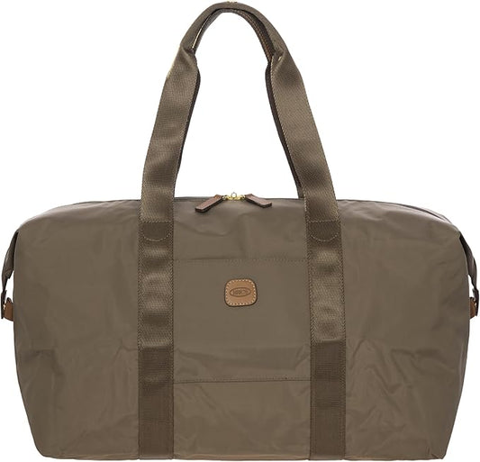 Bric's X-Collection Recycled fabric holdall medio 2in1 foldable - Nut