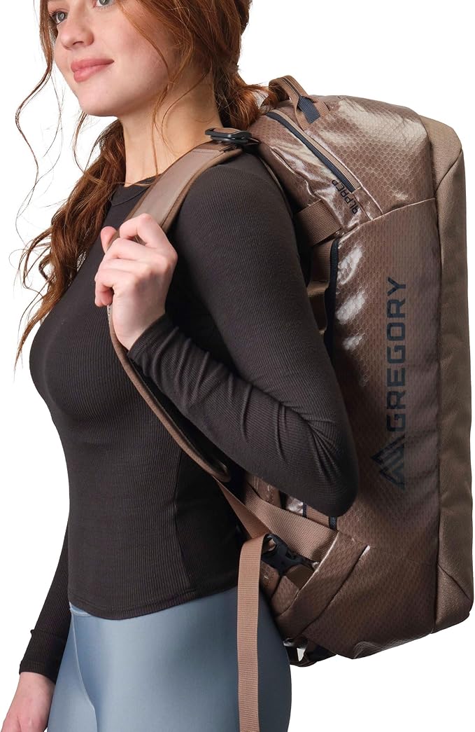 Gregory Alpaca 40L Water-Resistant Adventure Travel/Gear Organization Duffel Bag with Packing Cube Included, Mirage Tan