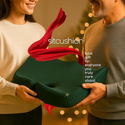 X Large Seat Cushions for Office Chairs, Car & Truck. Ergonomic Gaming Chair Seat Cushion and Sciatica Pain Relief Pillow for Back Pain. Orthopedic Coccyx Cushion for Tailbone Pain Relief (Green)