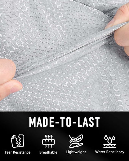 Smell Proof Shoe Bags for Travel-Soccer Cleat Bag Smell Proof with Active Carbon Fabric | Odor-Absorbing Water-Resistant Track Shoe bags for Sports (Grey, UP TO US14)