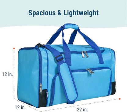 Wildkin Kids Weekender Duffel Bag – Carry-On Size for School, Travel, & Sleepovers