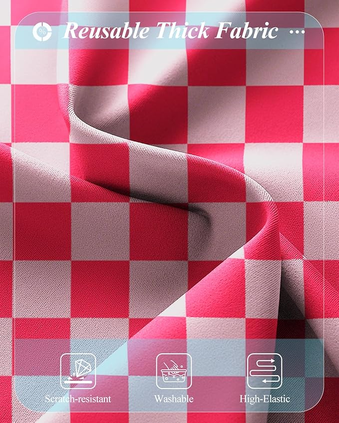 Slohif Luggage Cover for Suitcase Tsa Approved Protector - Luggage Sleeve Large Suit Case Cover Travel Stretch Baggage Case Protective Washable Fit 28-30 Inch Checkered L