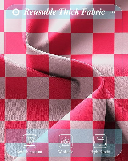 Slohif Luggage Cover for Suitcase Tsa Approved Protector - Luggage Sleeve Large Suit Case Cover Travel Stretch Baggage Case Protective Washable Fit 28-30 Inch Checkered L