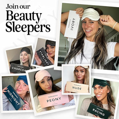 TheSleepGuard Pure Silk Sleep Mask [100% 6A Mulberry Silk, 22 Momme] Light Blocking Travel Essentials. Eye Masks for Sleeping. Black Oeko-Tex Blindfold. Eye Covers for Men & Women