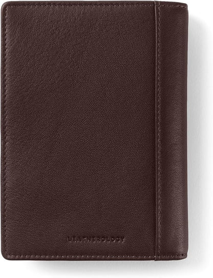 Leatherology Deluxe Passport Cover – Leather Travel Wallet with Card Slots, Pockets & Cash Storage