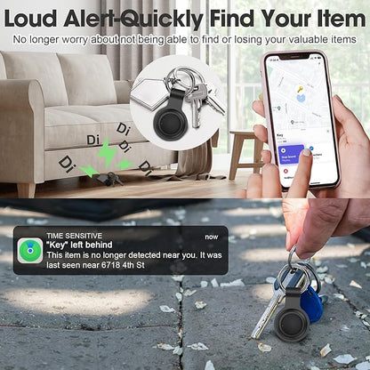 Air Tracker Tags-4 Pack Android or iOS, Apple & Android Tracker Tags, Bluetooth Tracker Smart Tag Works with Google'S Find Hub and Apple Find My App, Key Locator Wallet Finder with Sound