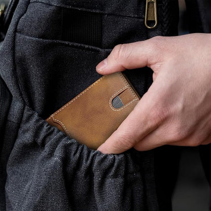 furid Card Wallet For Men Slim: Smart Rfid Minimalist Front Pocket Pop Up Wallet with ID Window - Gifts for Husband Father at Birthday Anniversary