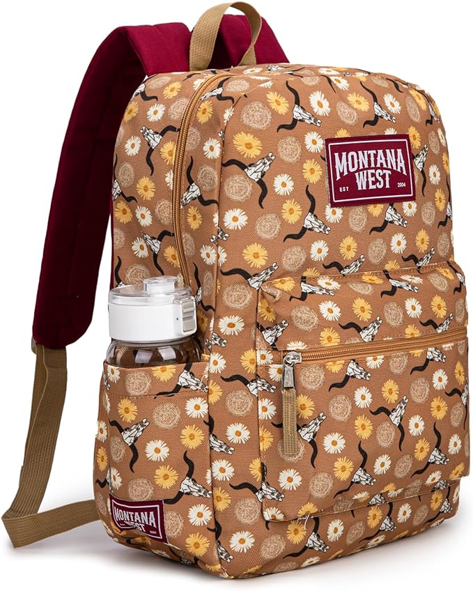 Montana West Backpack for Women Men 2 PCS Lightweight College Bookbags Casual Daypack Backpacks for Commute & Travel