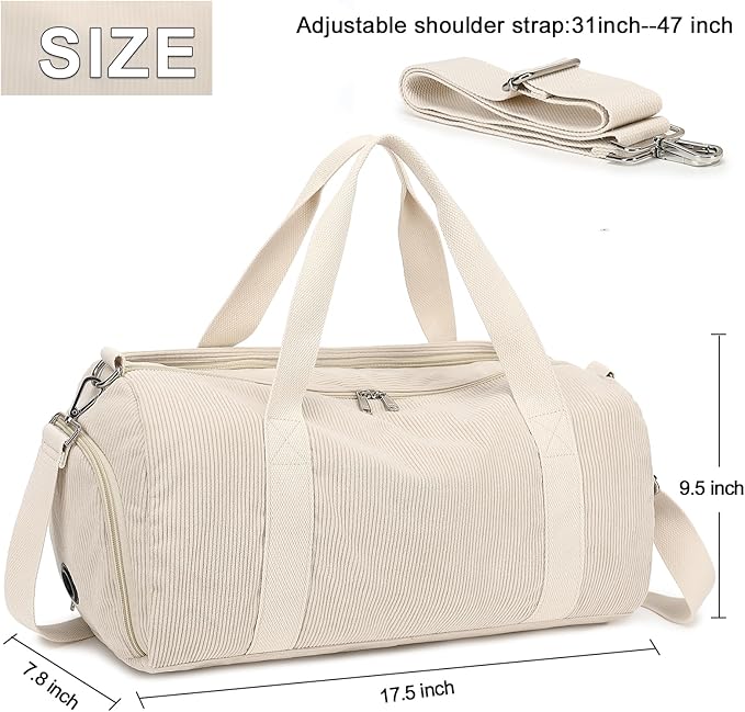 BLUBOON Duffle Bag Girls Kids Cute Gym Bag with Shoes Compartment & Wet Separation Waterproof Sports Overnight Travel Bag