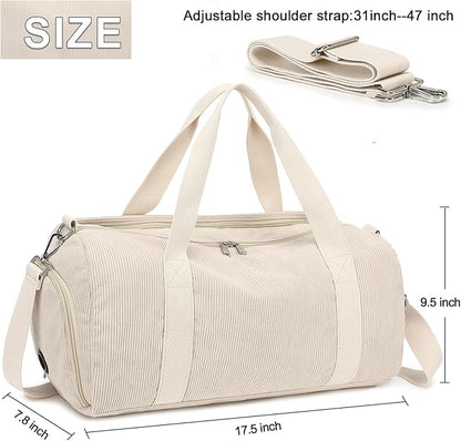 BLUBOON Duffle Bag Girls Kids Cute Gym Bag with Shoes Compartment & Wet Separation Waterproof Sports Overnight Travel Bag