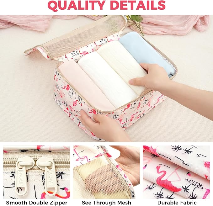 BAGAIL 9 Set Packing Cubes Luggage Packing Organizers for Travel Accessories