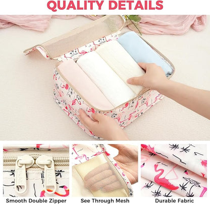 BAGAIL 9 Set Packing Cubes Luggage Packing Organizers for Travel Accessories