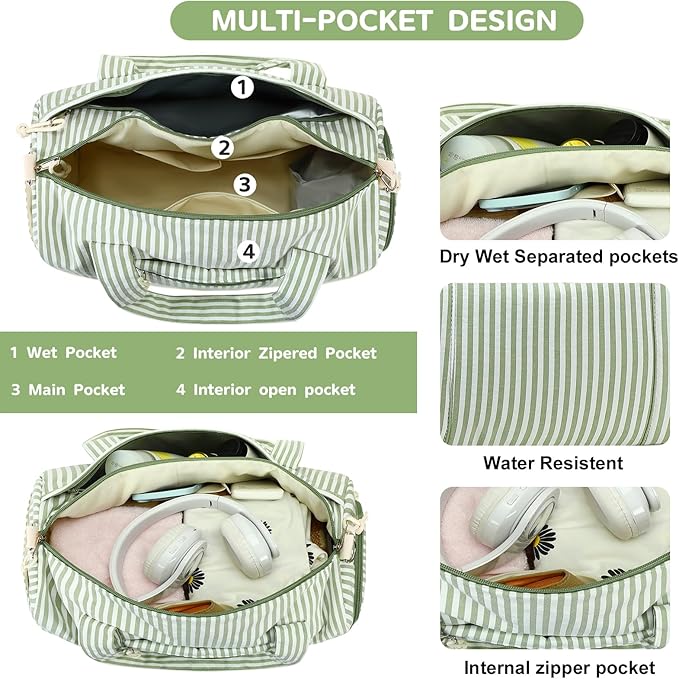 BLUBOON Duffle Bag Girls Kids Cute Gym Bag with Shoes Compartment & Wet Separation Waterproof Sports Overnight Travel Bag