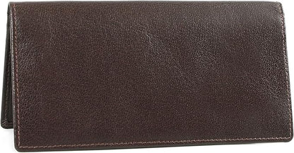 ELIZO Leather Long Wallet for Men Western Wallet Rodeo Mens Wallet Flat Bifold Wallets for Men Biker Billfold Wallet for Men Cowboy Wallet RFID Wallet for Men with Credit Card Holder