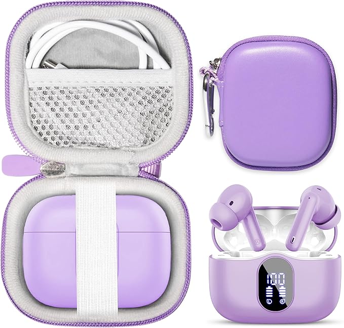 getgear case for Btootos A90 Earbuds (Purple)