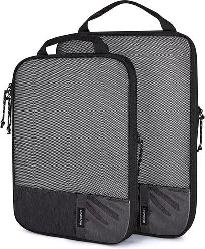 BAGSMART 6 Set /4 Set/2 Set Compression Packing Cubes for Travel, Lightweight Luggage Organizer Bags, Durable Space Saver Bags Travel Essentials