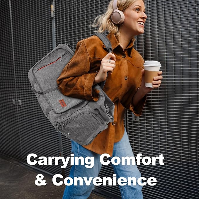 Canway 65L Foldable Duffle Bag with Shoes Compartment, Water-Resistant Packable Travel Duffel for Gym, Weekend Trips, Lightweight Carry on Luggage for Men & Women