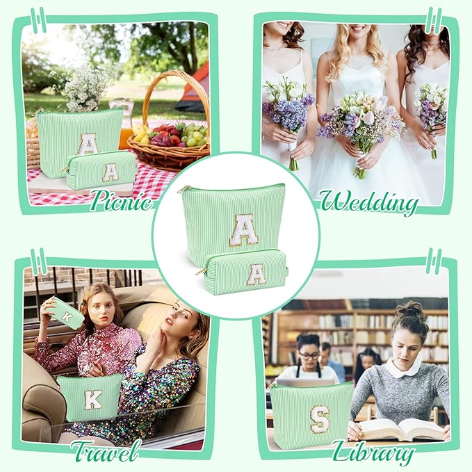 YOOLIFE Personalized Gifts for Women, Travel Makeup Bag Cosmetic Bag Skin Care Bag Cute Makeup Bag Sister Wife Friend Engagement Wedding Gifts for Women Tween Girls Trendy Stuff Thank You Gift N