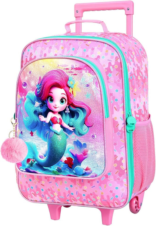 Kids Luggage for Boys and Girls, Cute Dinosaur Unicorn Rolling Wheels Suitcase for Toddler Children