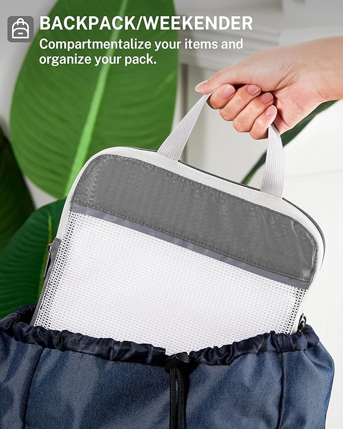 Compression Packing Cubes, Gonex Extensible Storage Mesh Bags Organizers