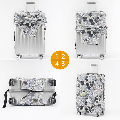 TRAVELKIN more than travel Luggage Covers For Suitcase Tsa Approved,Suitcase Cover Protector Fit 18-32 Inch Luggage