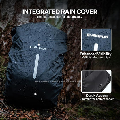 Everfun Hydration Backpack 18L with Water Bladder 2L/3L Hiking Water Backpack Women Men Hydration Pack Insulated Lightweight Day Hydropack with Storage for Hiking, Biking, Running, Festival