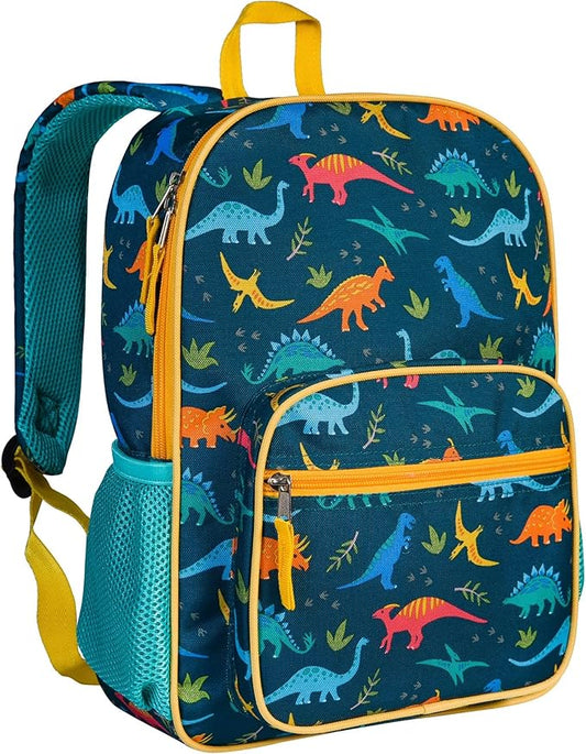 Wildkin ECO rPET Kids Backpack – Recycled, Padded, Adjustable for School & Travel – Jurassic Dinosaurs