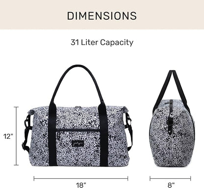 Jadyn Lola Travel Bag, Weekender/Overnight Duffel, Gym Tote Bag for Women, Men