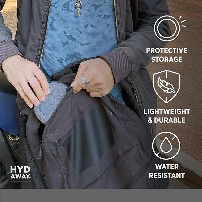 HYDAWAY Travel Case for Collapsible Bottles, Bowls & Cups - Protective Storage with Carabiner Clip - Durable, Water-Resistant, TSA-Friendly