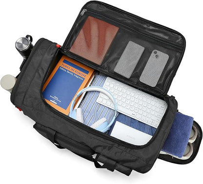 Lyweem Large Duffle Bag Backpack for Travel, 70L Heavy Duty Gym Duffel Bag with Shoes Compartment for Men & Women, Weekender Overnight Sports Backpack for Traveling