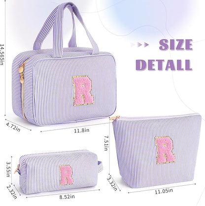 Retirement Travel Gifts for Teacher Toiletry Makeup Organizer Bag | Teacher Appreciation Gifts,Birthday Gifts | Gifts for Women 2025 - Lavender R