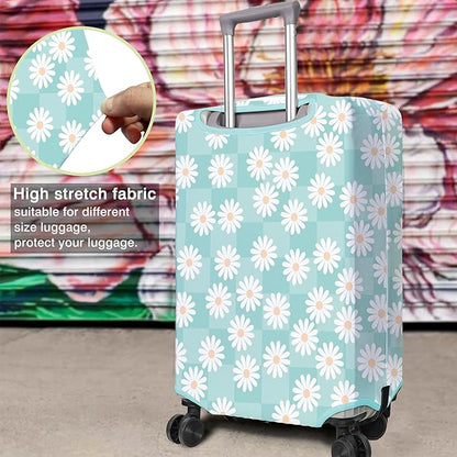 Travel Luggage Cover Suitcase Protector Fits 18-32 Inch Wheel Covers PatternedTravel Related Items Flower Luggage Protector Elastic XL