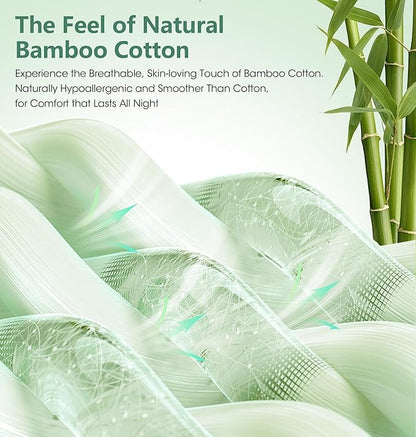 LC-dolida Voice Control Bluetooth Sleep Mask, Bamboo Cotton Bluetooth Sleep Headphones with 3D Zero-Pressure Cups and Timer Setting, Total Blackout Sleep Eye Mask for Side Sleepers, Black