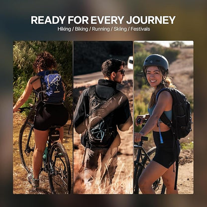 Everfun Hydration Backpack 18L with Water Bladder 2L/3L Hiking Water Backpack Women Men Hydration Pack Insulated Lightweight Day Hydropack with Storage for Hiking, Biking, Running, Festival