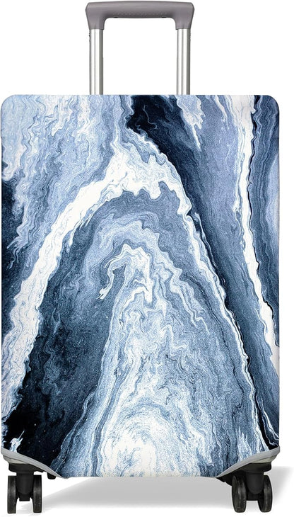 Travel Luggage Cover Suitcase Protector Fits 18-32 Inch Wheel Covers PatternedTravel Related Items Flower Luggage Protector Elastic L