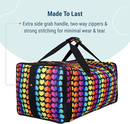Wildkin Kids Weekender Duffel Bag – Carry-On Size for School, Travel, & Sleepovers