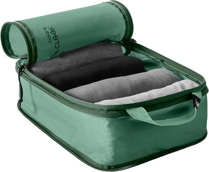 Eagle Creek Pack-It Isolate Carry-On Set - Compact Compression Cube Set for Optimizing Luggage Space - Convenient Top Handle - Internal Storage Divider - Water-Resistant - Washable - Willow Green