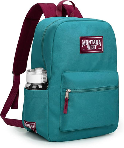 Montana West Backpack for Women Men 2 PCS Lightweight College Bookbags Casual Daypack Backpacks for Commute & Travel