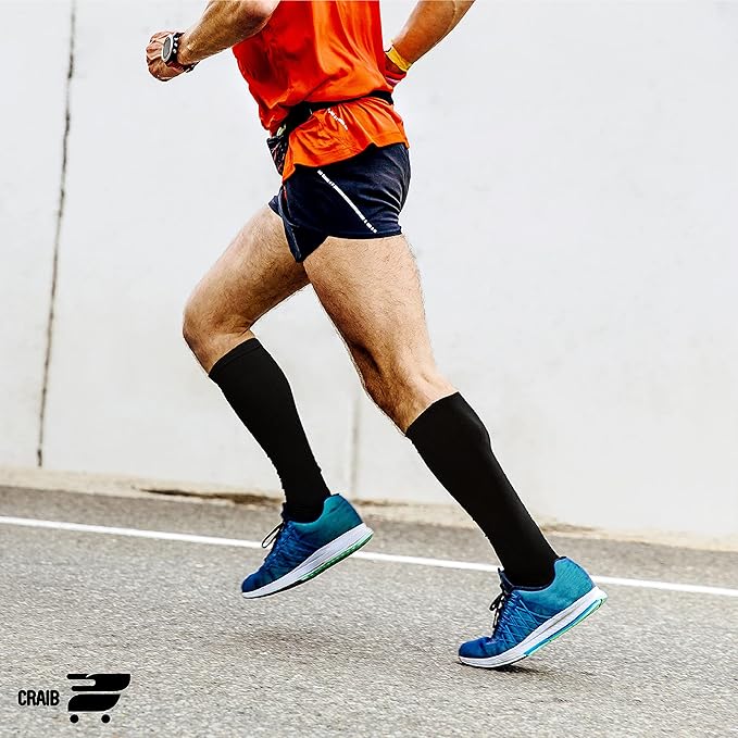 Compression Socks for Men and Women - 20-30 mmHg Zipper Knee High Medical Compression Stockings Calf Fits Up to 23 in - 1 Pair Perfect for Athletic, Nurses, Travelers, Edema Circulation, Pregnancy, Running