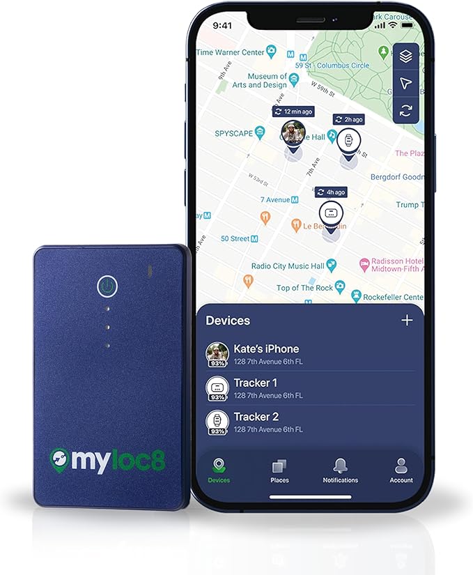 GPS Luggage Tracker for Suitcases TSA Approved, Android & iOS Compatible - Smart Tag with Bag Opening Alert - Real-Time Tracking Device for Travel or Even Car, Trailer, etc. – Long Battery Life