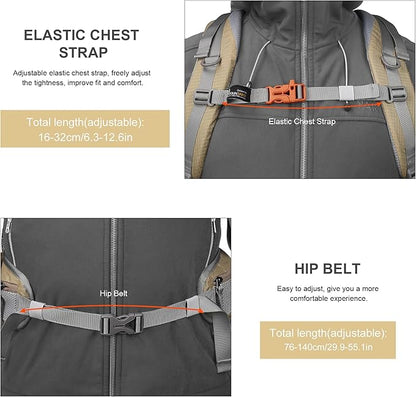 MOUNTAINTOP 25L/40L Hiking Backpack,Lightweight Travel Backpack for Men Women Outdoor Backpacking, Camping