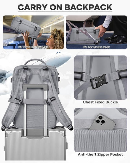 coofay Vacuum Backpack Travel with Pump Vacpack Travel Backpack with Vacuum System Mochila de Viaje Compresion al Vacio Easyvacpack Airbag Backpacks for Traveling Carry on Luggage