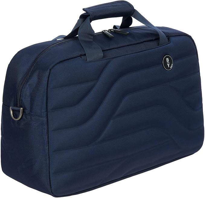 Bric's B|Y Ulisse Duffel Bag, Lightweight Weekender and Carry-On Travel Bag with Smart Sleeve and Spacious Interior – Ocean Blue
