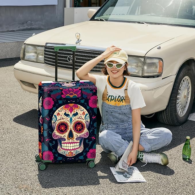 ANNA QUEEN Travel Luggage Cover Suitcase Protector Suitcase Cover Anti-Scratch,Stretchable Luggage Travel Bag Cover Washable