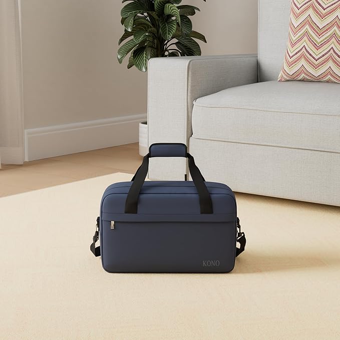 Kono Travel Duffel 20L Under Seat Carry-On Sports Tote Gym Weekender Overnight Bag - 15.75"x9.84"x7.87" Navy