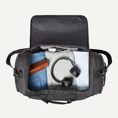 Amazon Essentials Lightweighted Carry-on Duffel with Wet pocket & Shoe Compartment 25 inches Black